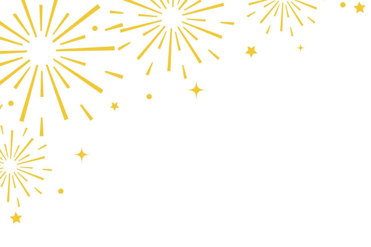 Fireworks explosion background in flat style vector