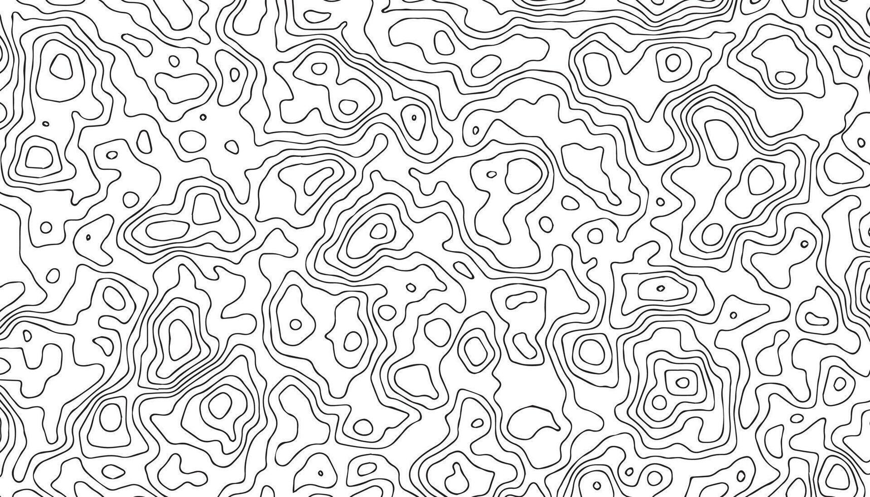 Minimal topographic thin line texture on white background. vector