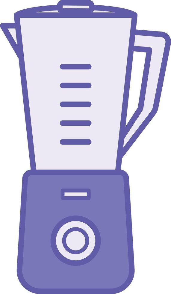Colored Blender Icon. Illustration. Kitchen Appliance for Chopping and Whipping Products. Household Appliances Concept vector