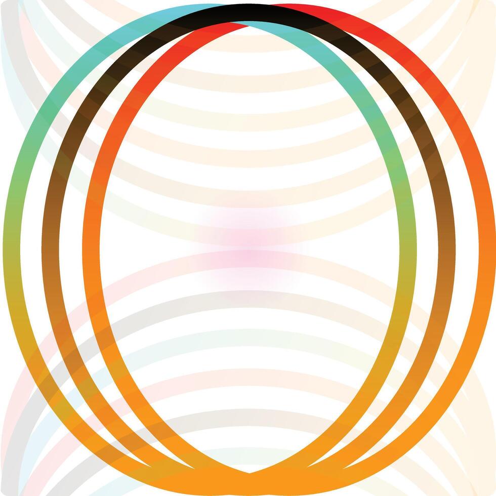 An abstract design with a circle in the middle vector