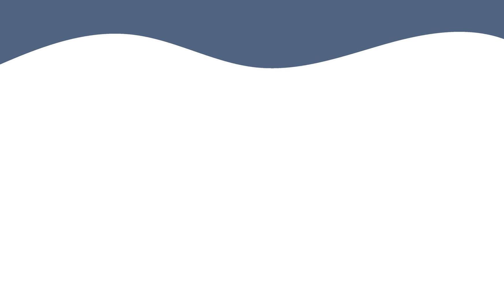 Abstract header template with soft white blue wave shape and transparent background flat illustration vector