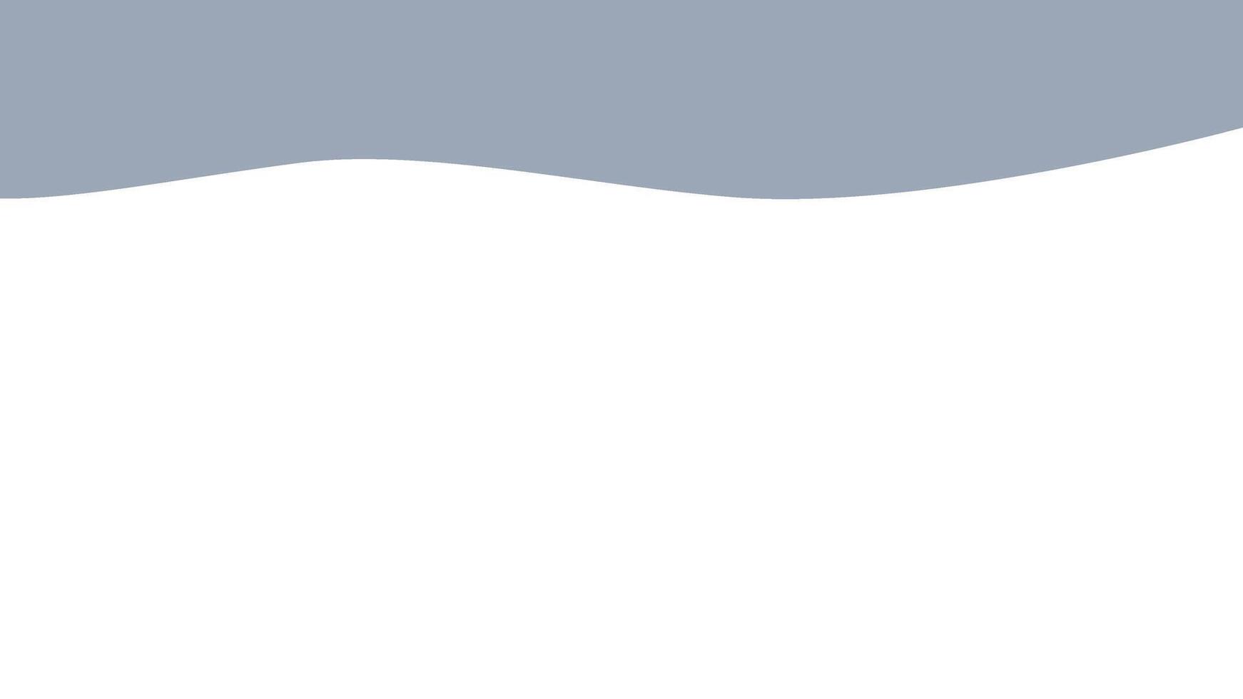 Abstract header template with flat blue wave shape and transparent background flat illustration vector