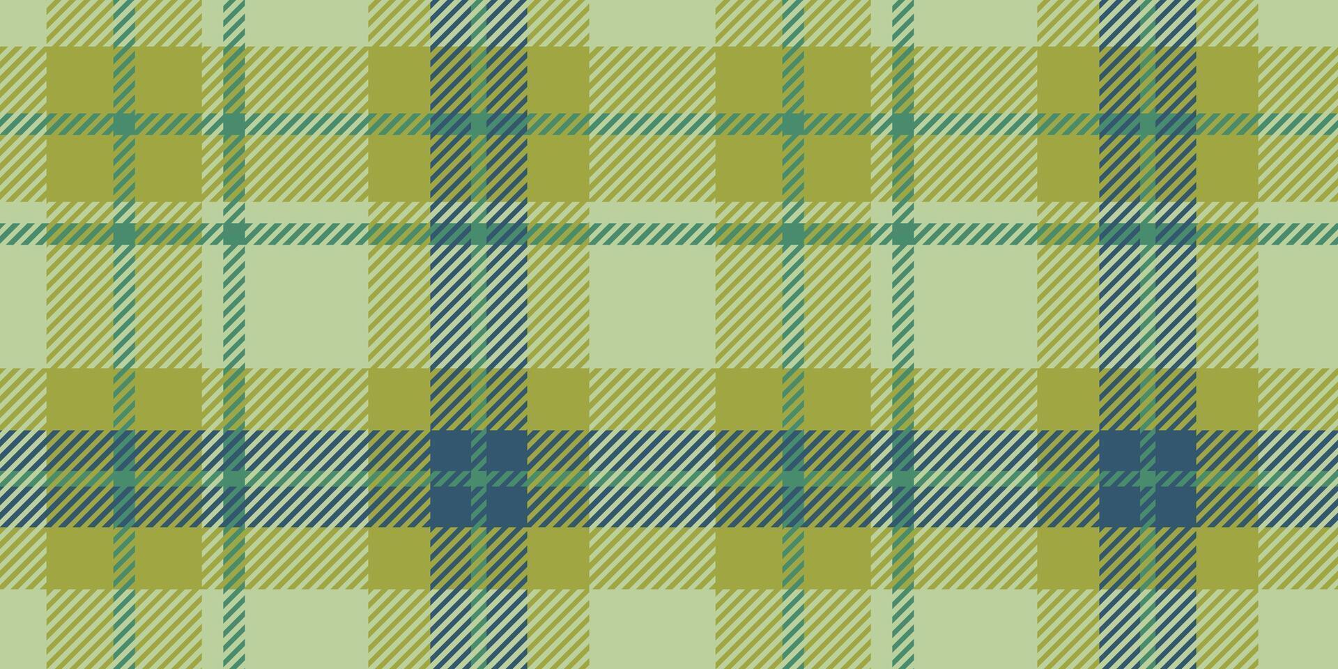 seamless tartan plaid pattern featuring green and yellow tones with navy accents. Perfect for textile design, fashion, creative projects, and decorative backgrounds with a fresh and vibrant aesthetic. vector