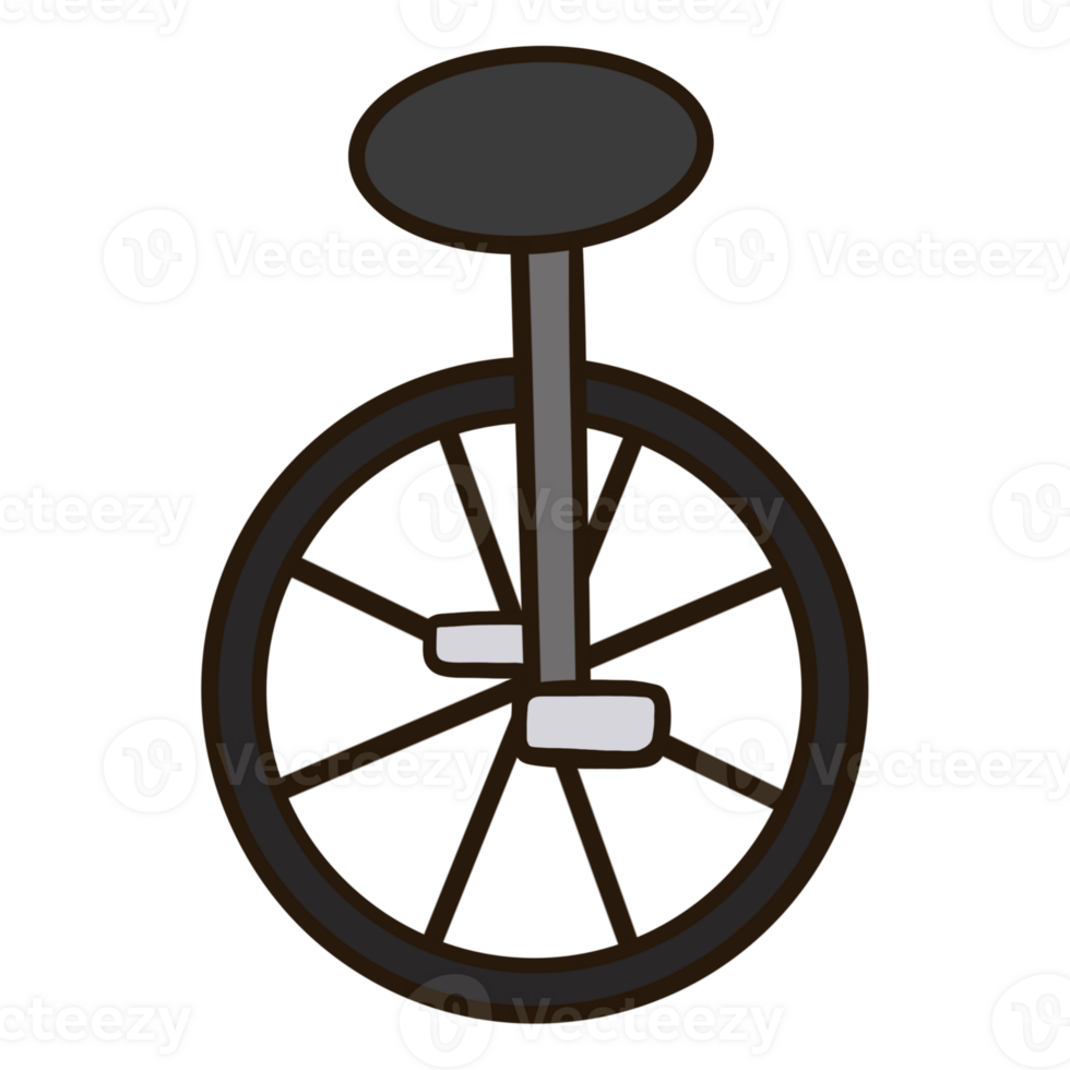 unicycle icon on transparent background png