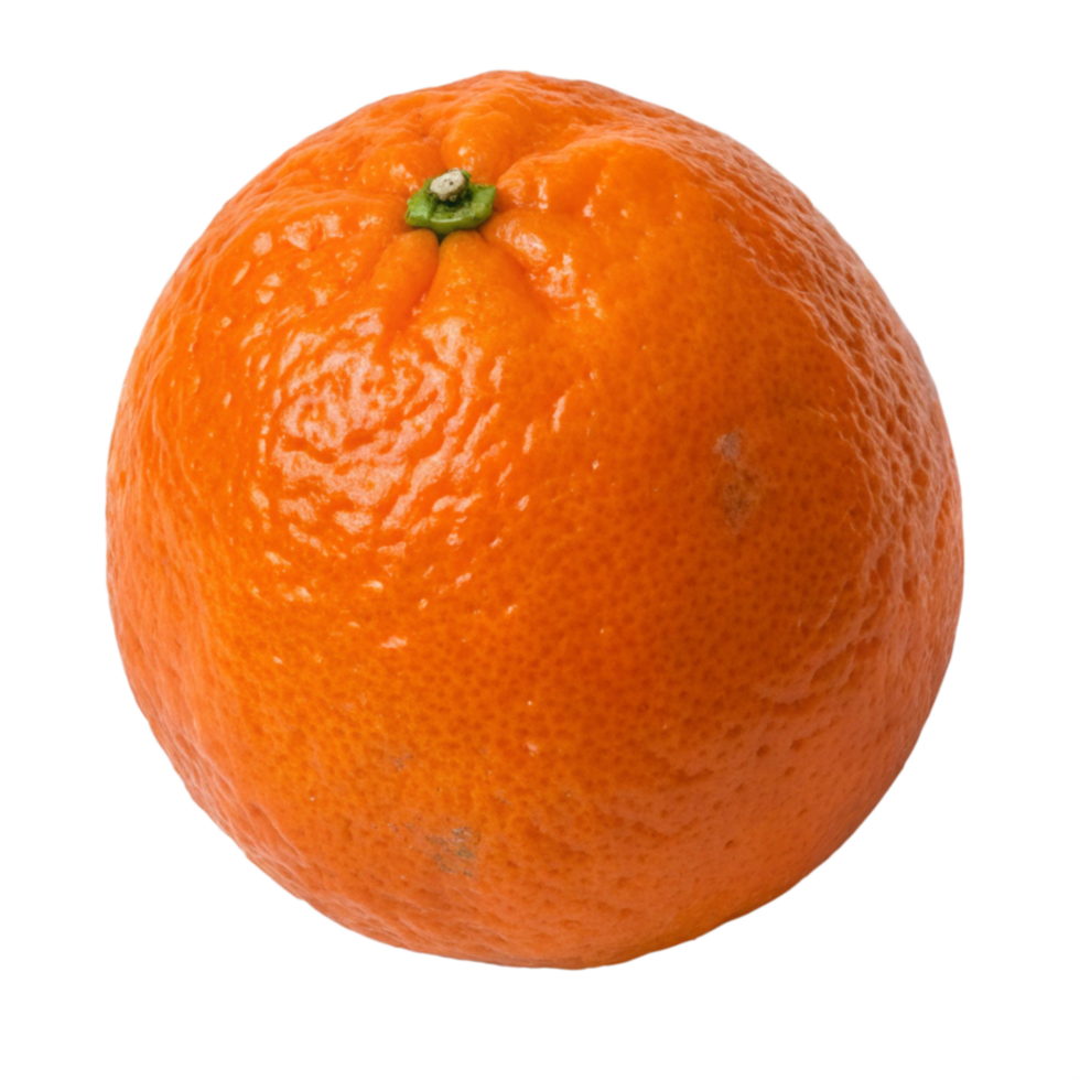 an orange is shown on a transparent background png