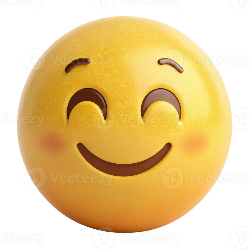 Shy Smiling Emoji, Blushing Face Icon png