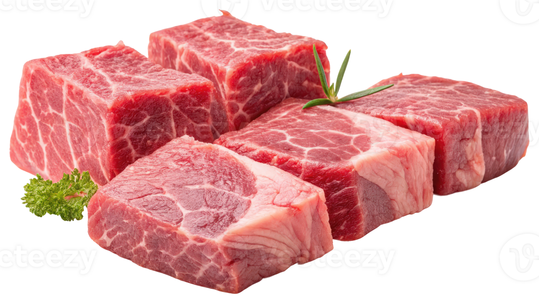 Raw Beef Cubes Fresh Meat png