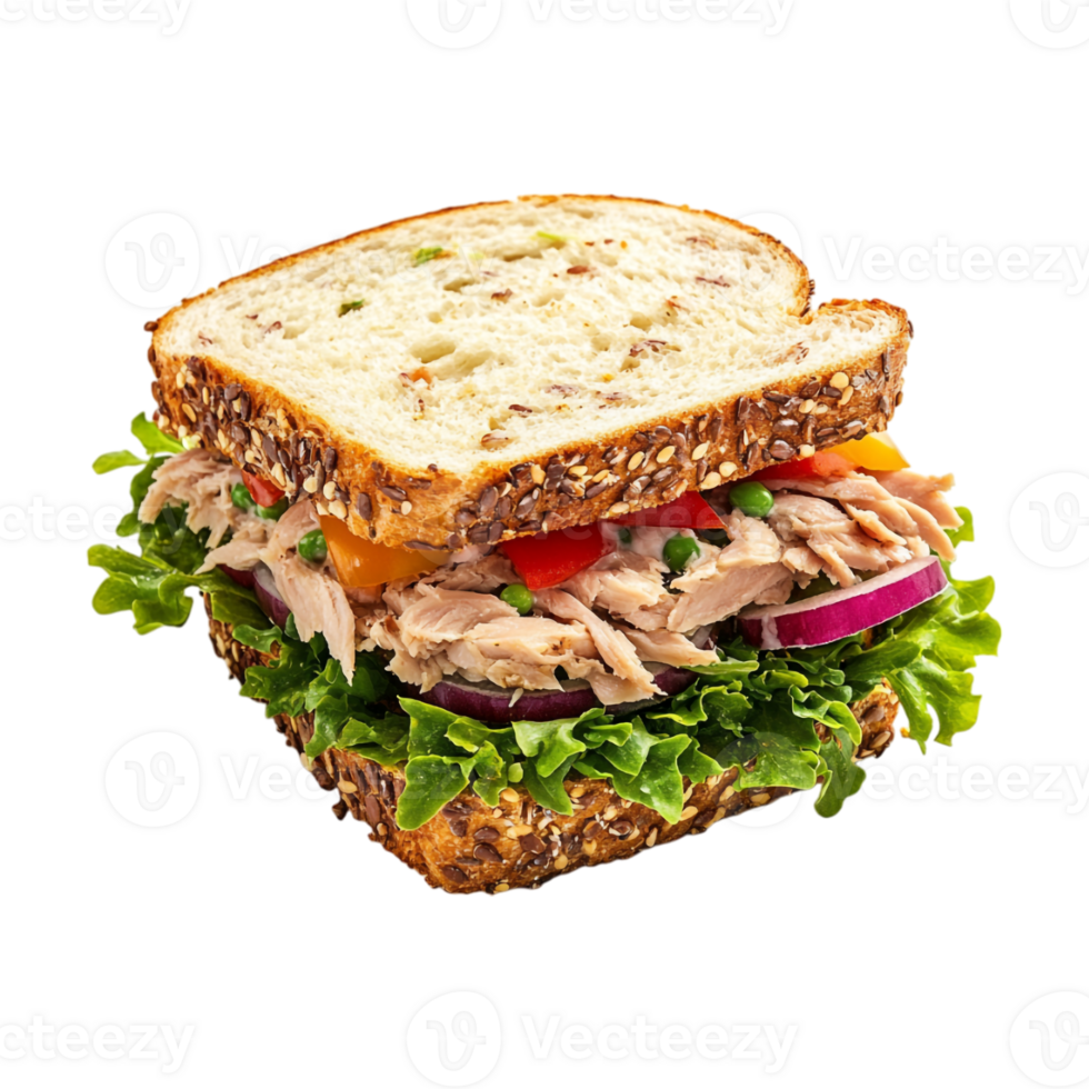 a sandwich with meat and vegetables on it png