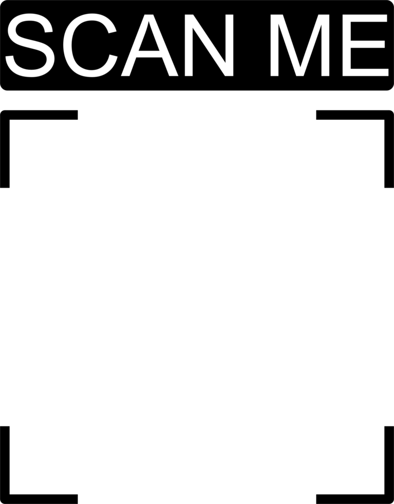 Scan me Icon for banner illustration png