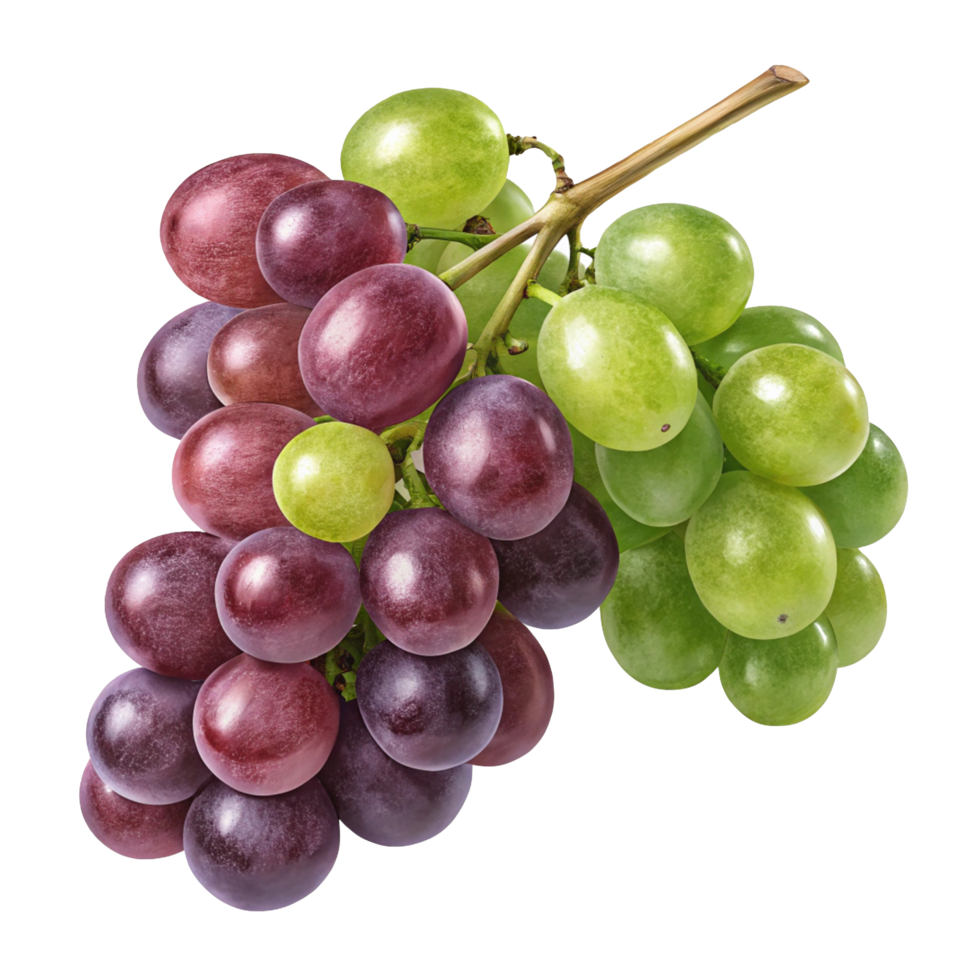 grapes on a branch with a transparent background png