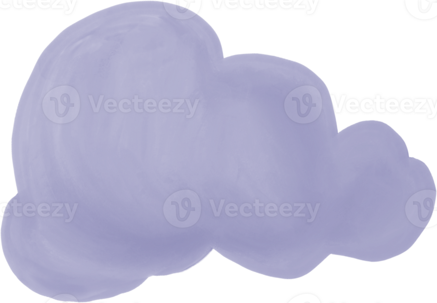 Cloud purple watercolor png