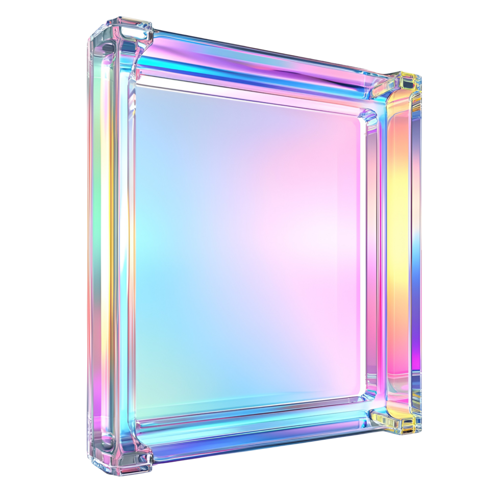 Vibrant Square Pattern With Gradient Colors Transparent Background png