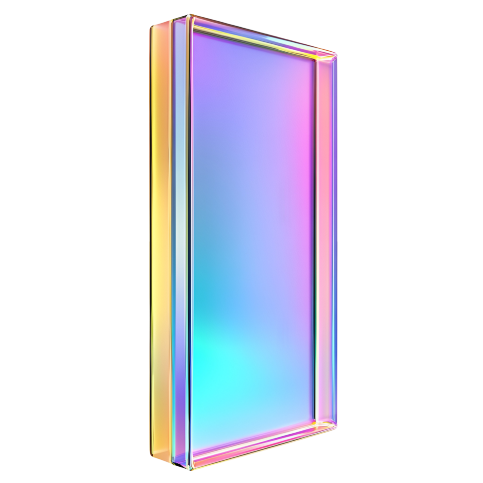 Bright Multicolor Square Design Decorative Transparent Background png