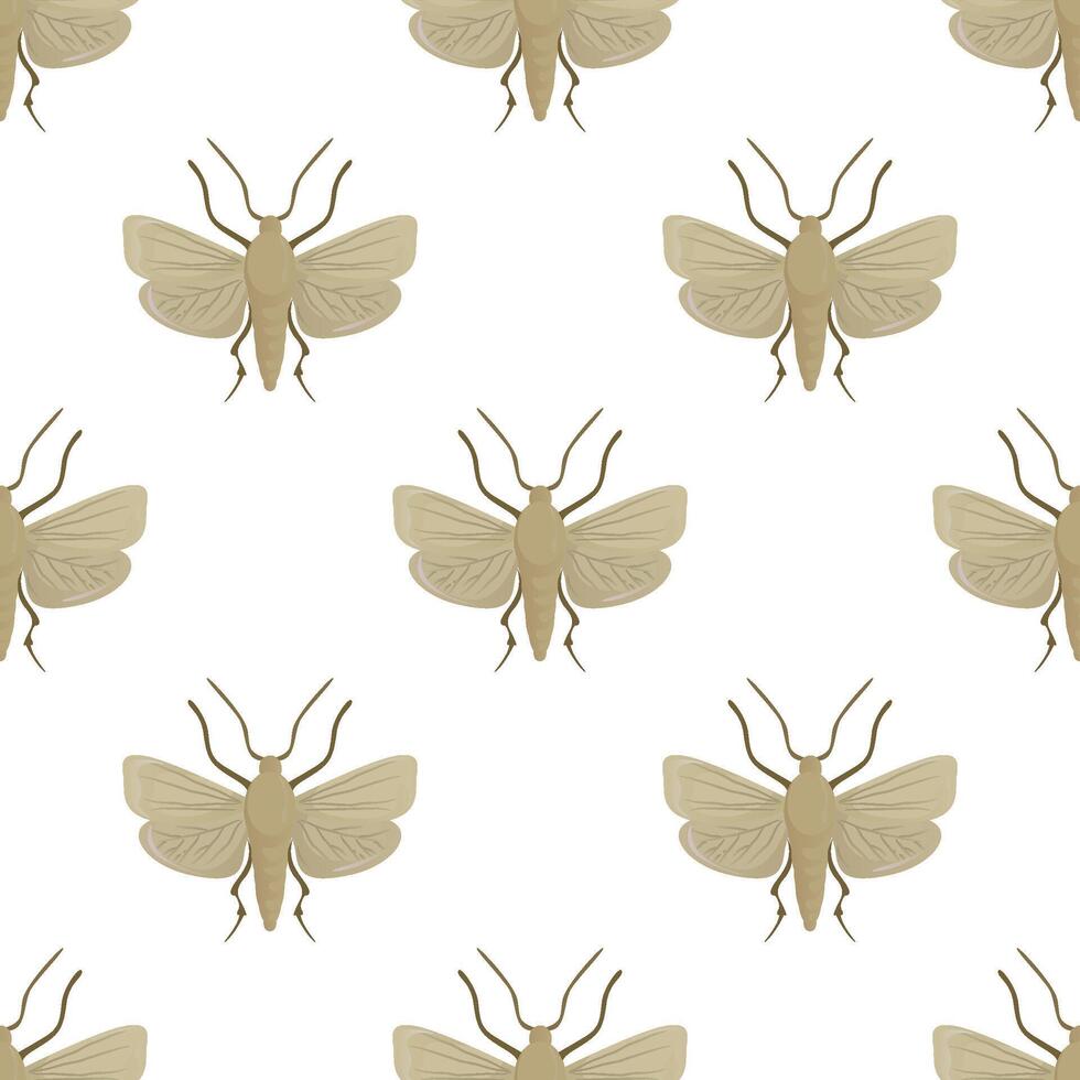 Mole seamless pattern isolated on white vector