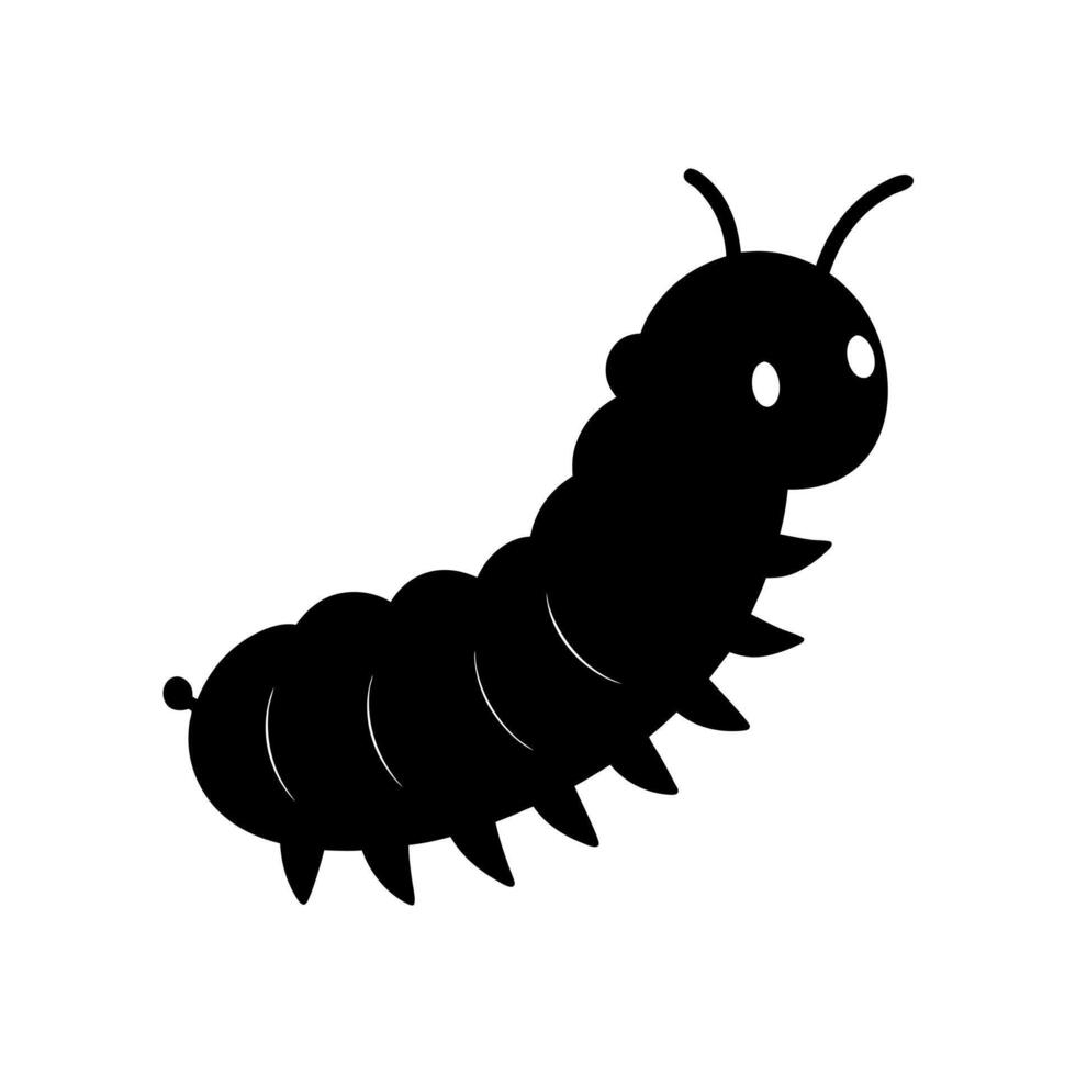 Caterpillar Silhouette Artwork vector