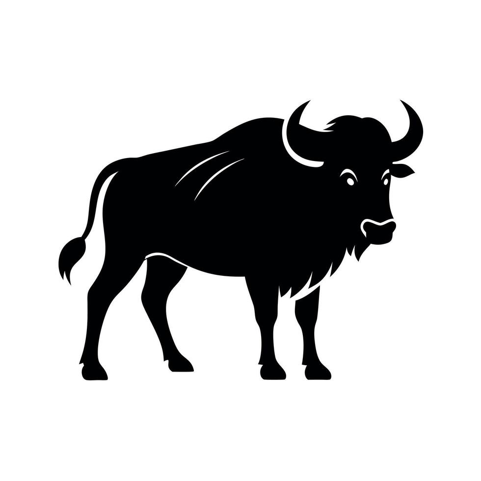 Buffalo Silhouette Design vector