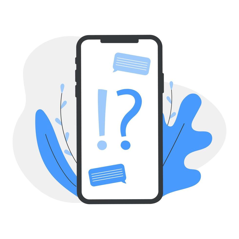 Customer support illustration. FAQ concept. Frequently asked questions concept. Ask Questions and receive answers. Online support service. Flat cartoon illustration vector