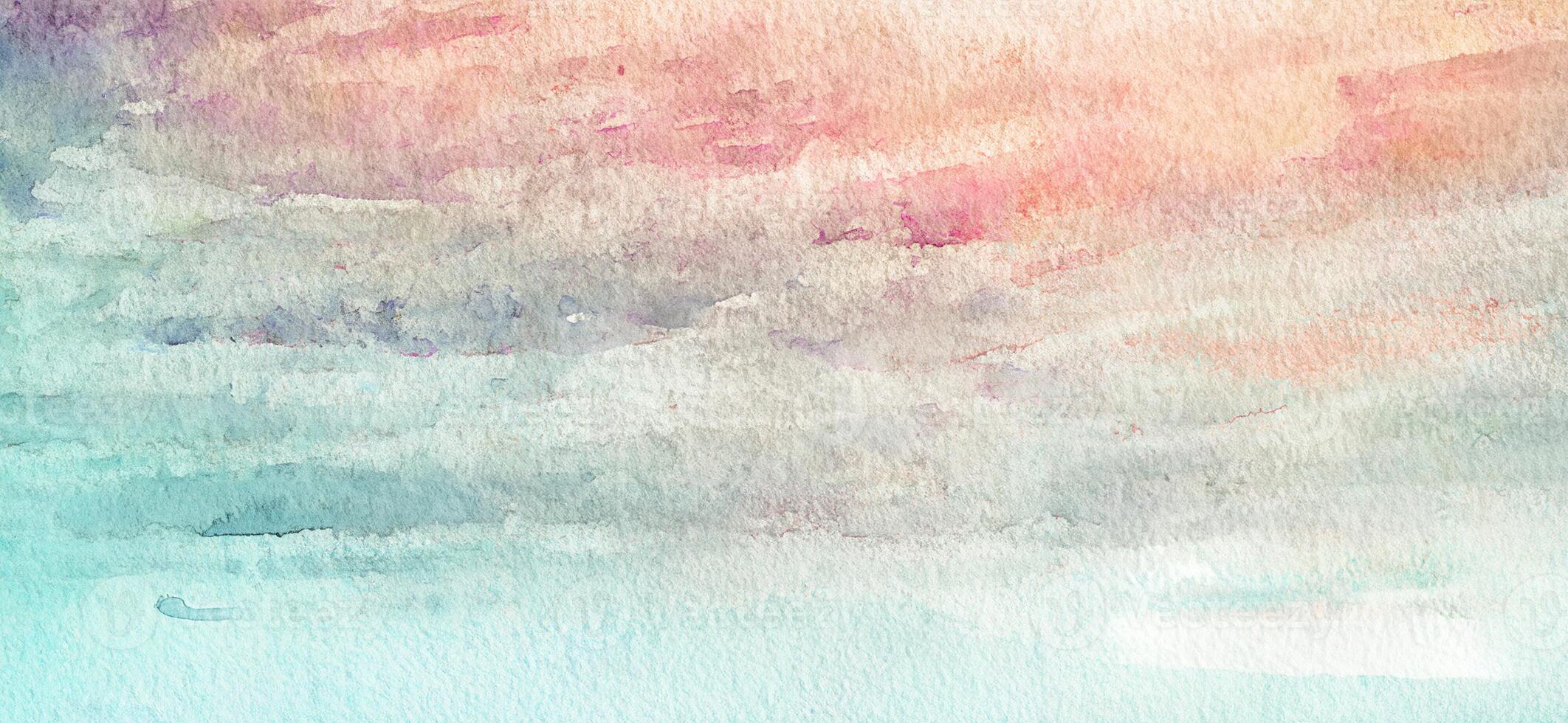 Pastel Watercolor Texture with Soft Gradient Wash photo