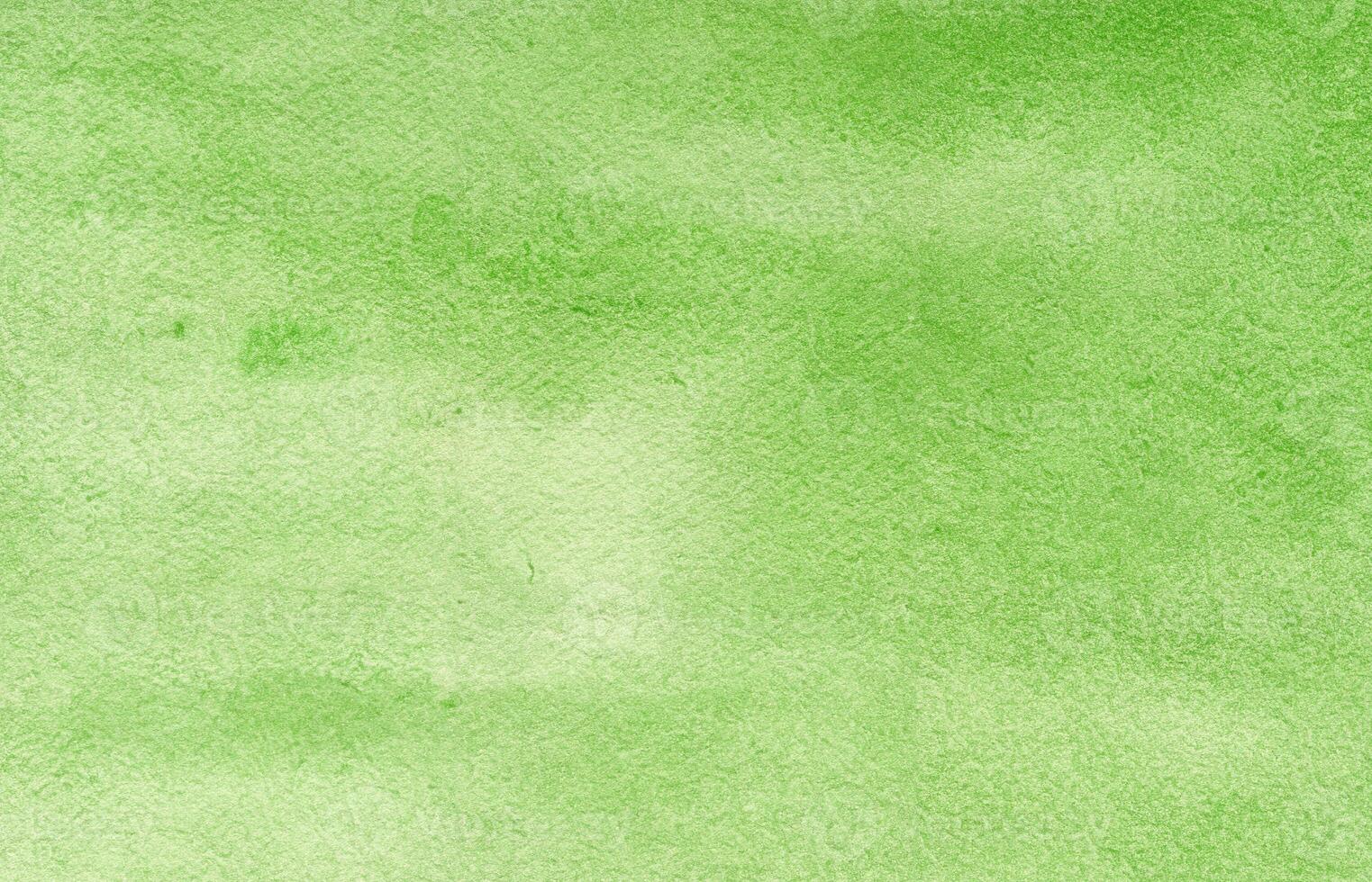 Bright Green Watercolor Paper Texture Background photo