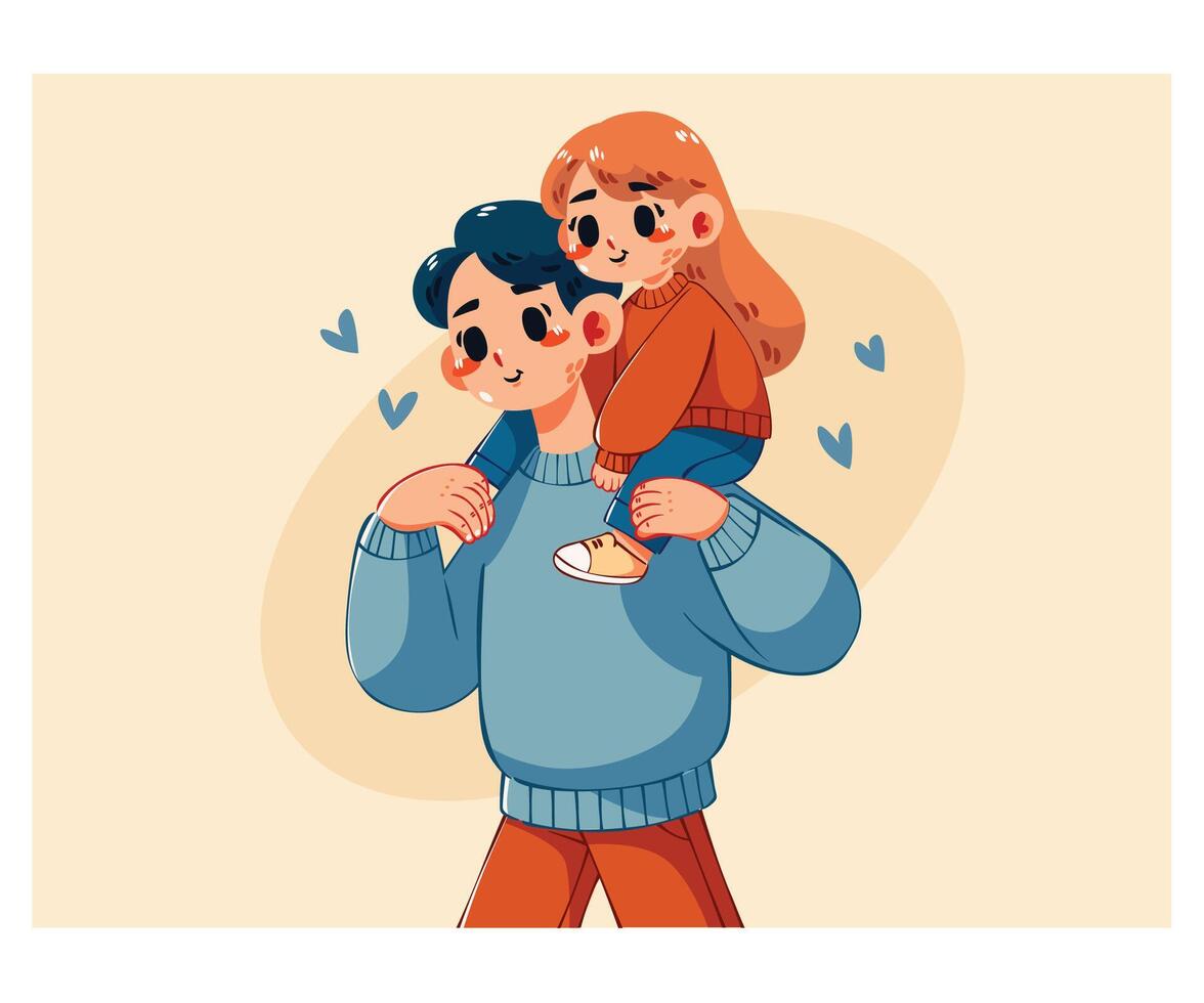 Happy Father's Day Background vector