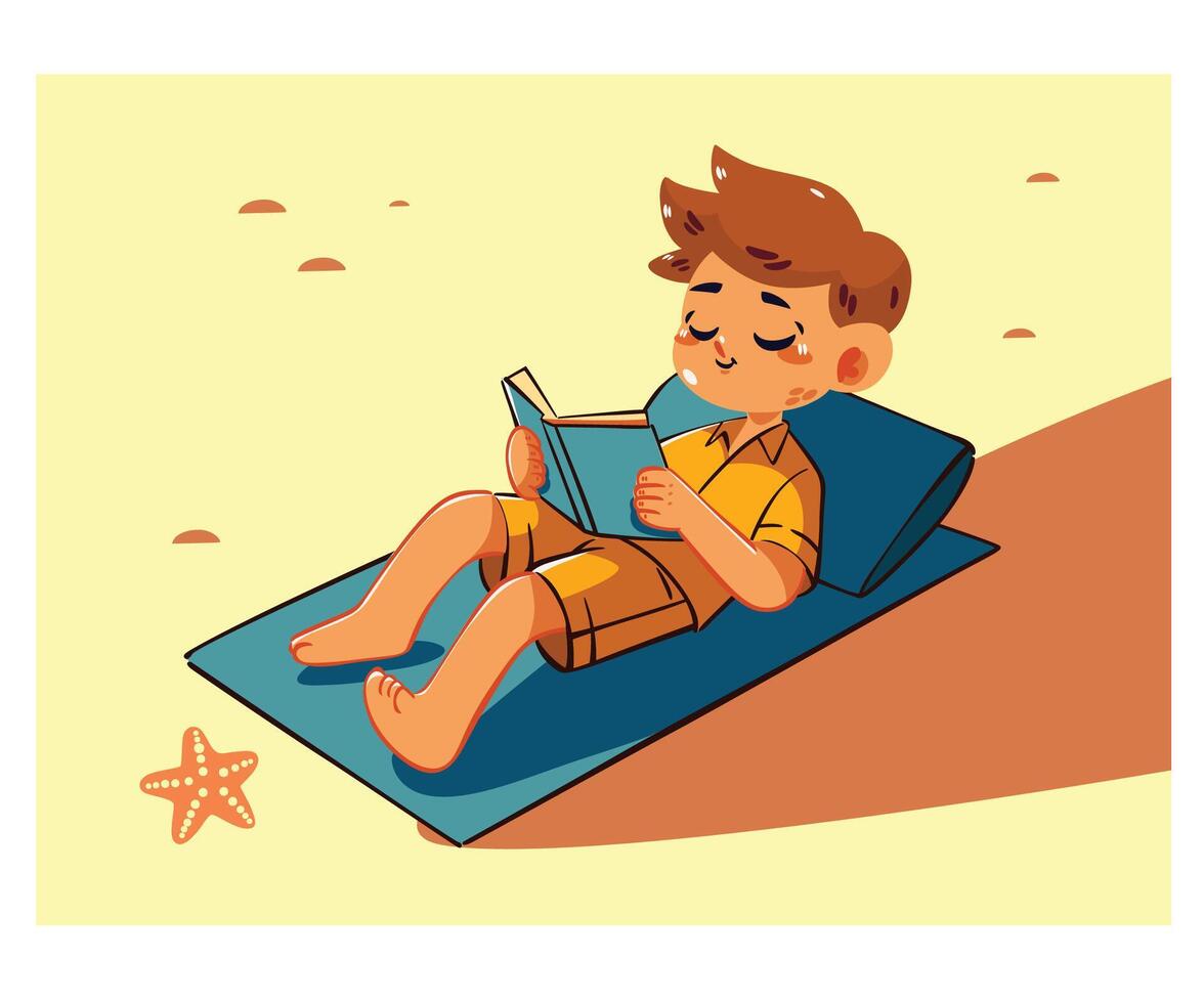 Serene Beach Escape vector