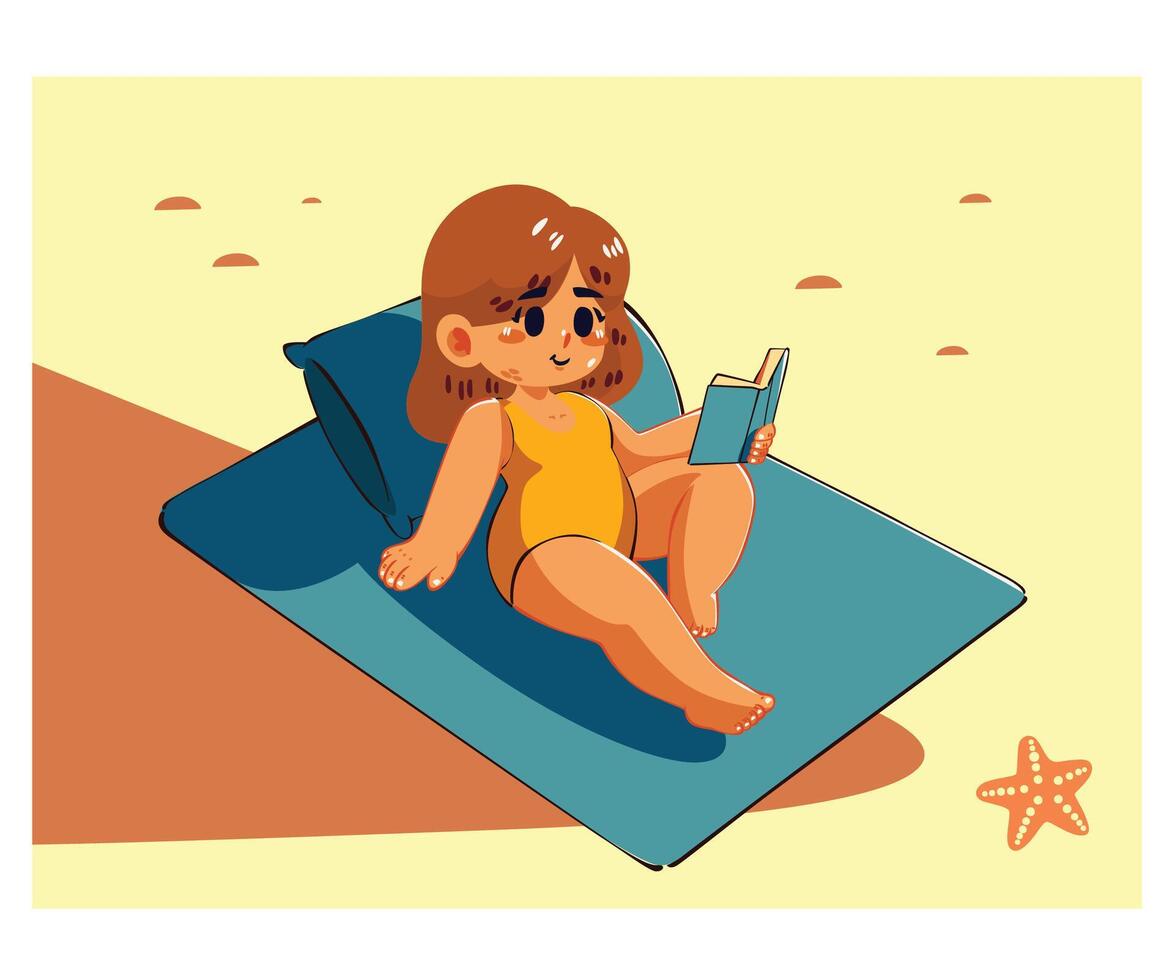 Relaxing Beach Day vector