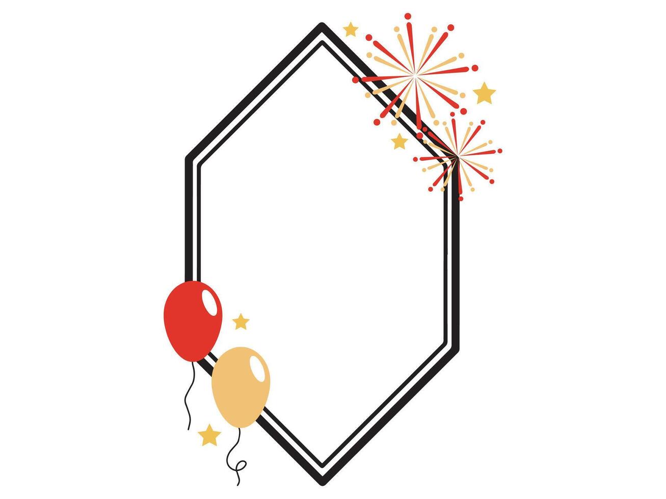 frame Happy Birthday Background Illustration vector
