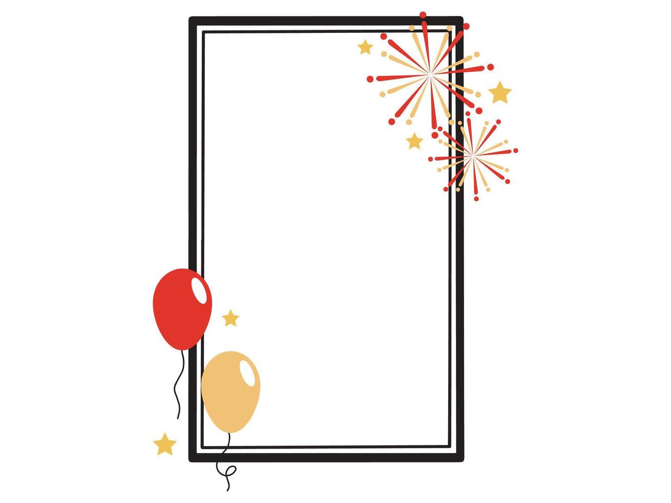 frame Birthday Party Background Decoration vector