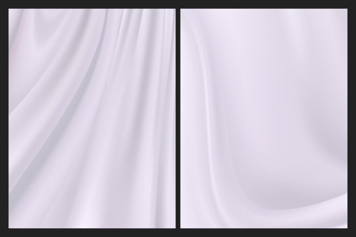realistic white billowing cloth background vector