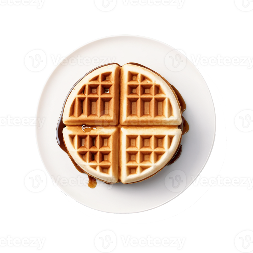 A top view of waffle png