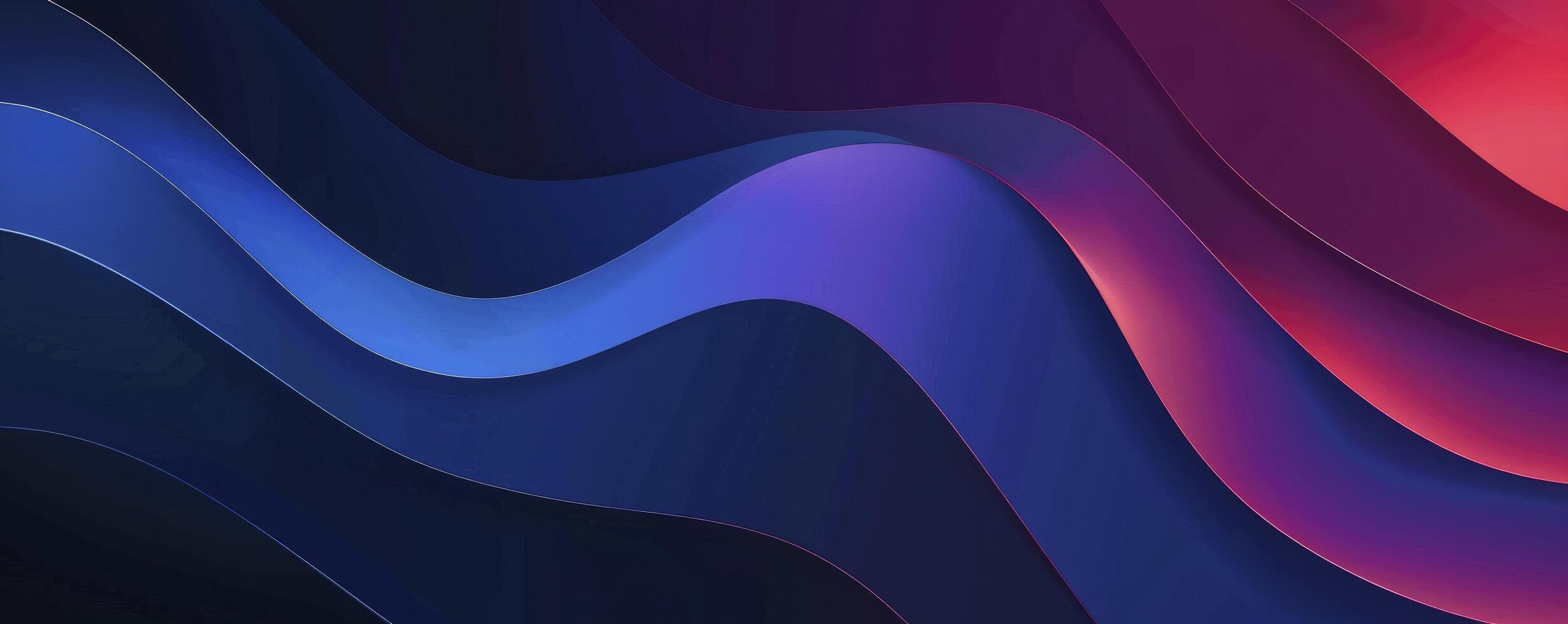 abstract background with wave on blue and purple gradient color photo