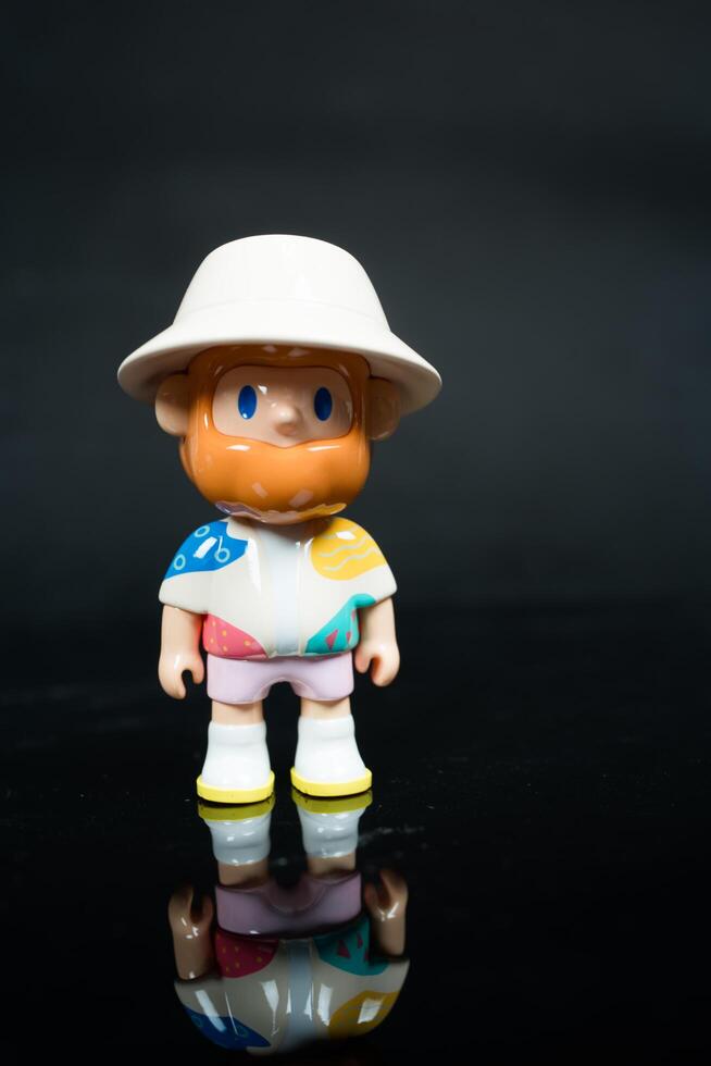 Bangkok, Thailand - June 9, 2025 A cute model of FARMER BOB, Starfish Collector. Farmer Bob Island Series by Finding Unicorn. photo
