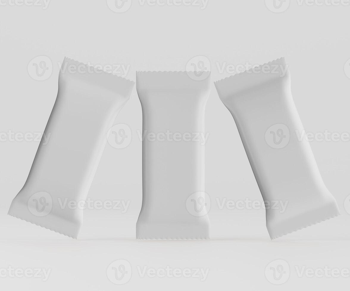 Blank food packaging mockup template photo