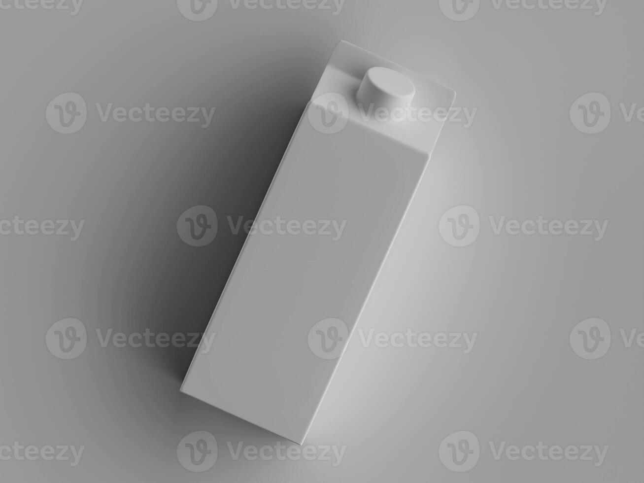 A white plastic box sitting on a gray surface photo