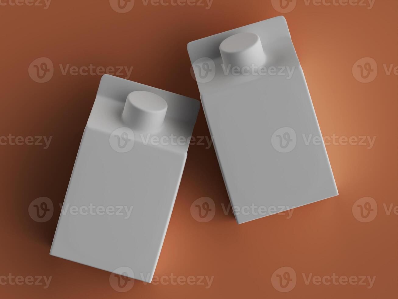 Light gray beverage cartons mockup photo