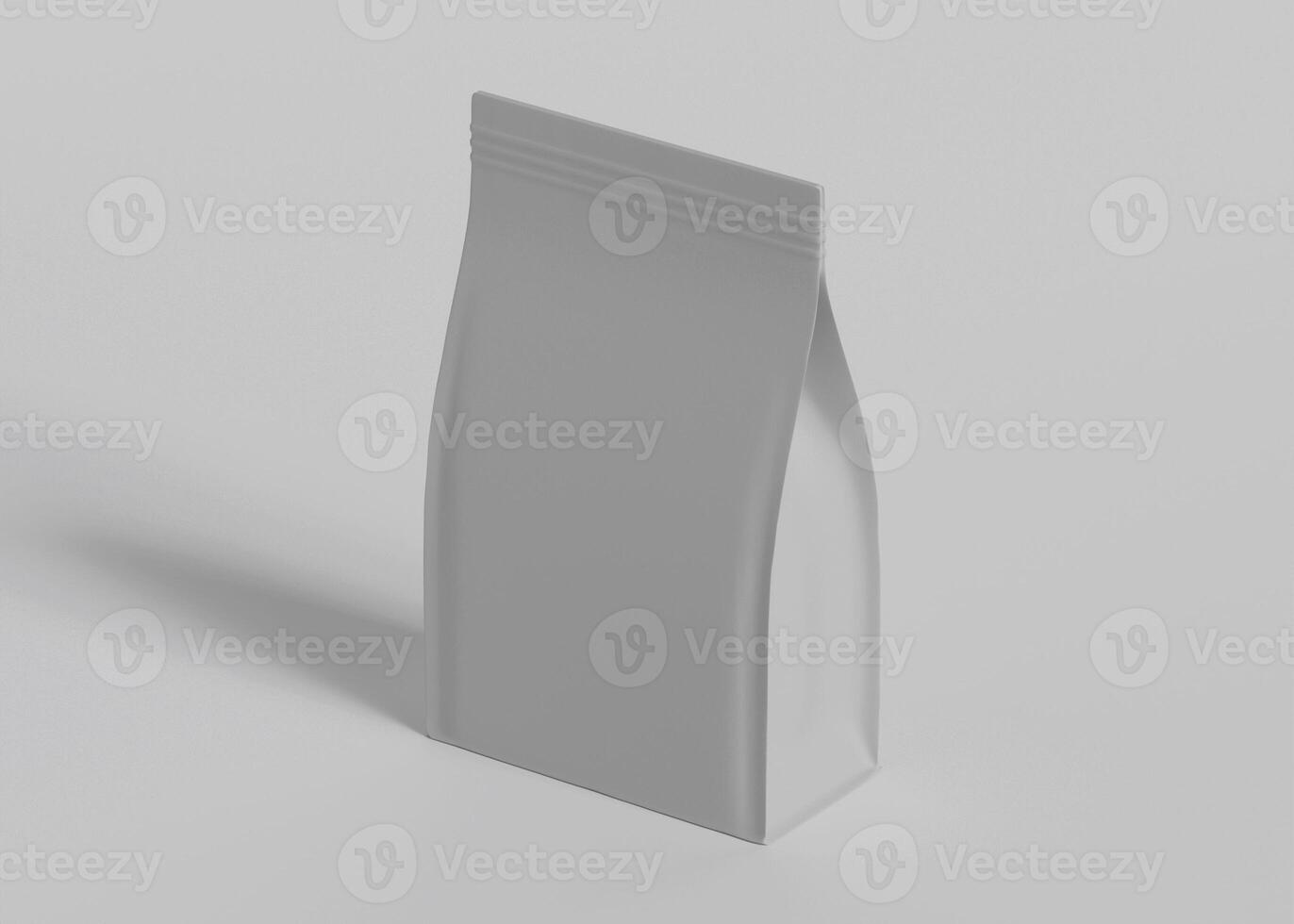 Single light gray bag blank design mockup photo