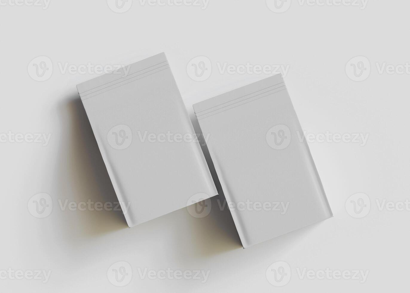 Two blank boxes diagonal light gray surface photo