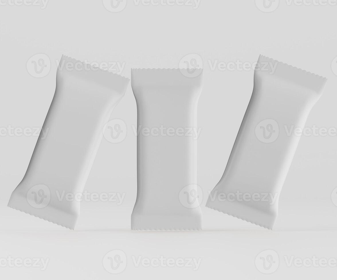 Blank food bar wrapper mockups photo