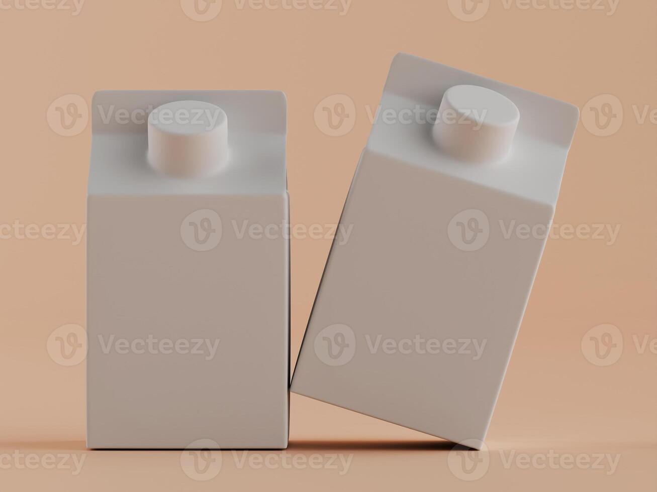 Blank light gray carton mockup design photo