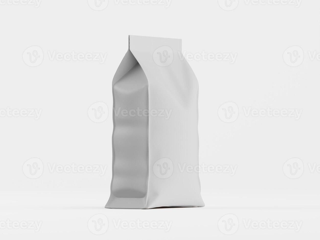A white bag with a white lid on a white surface photo