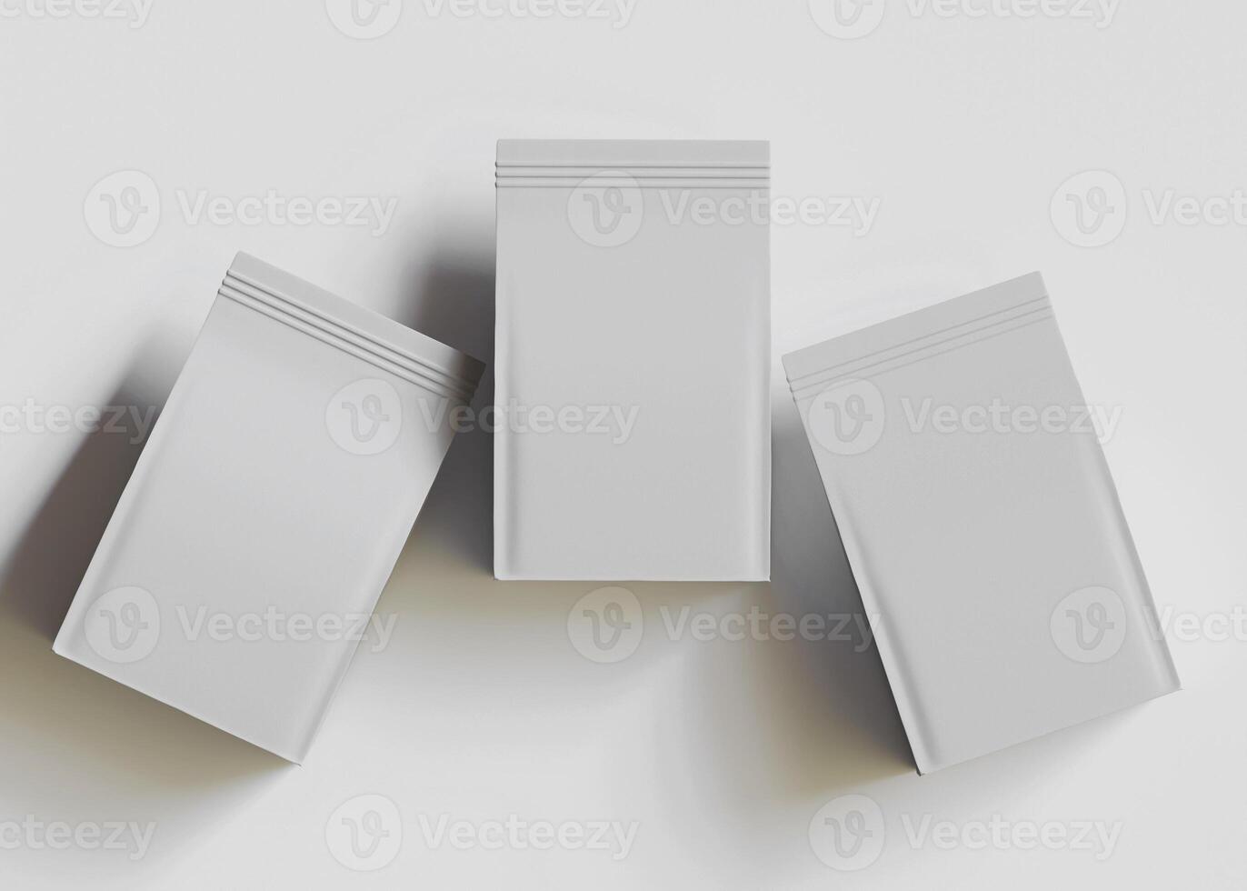 Three gray boxes diagonal arrangement minimalist mockup photo