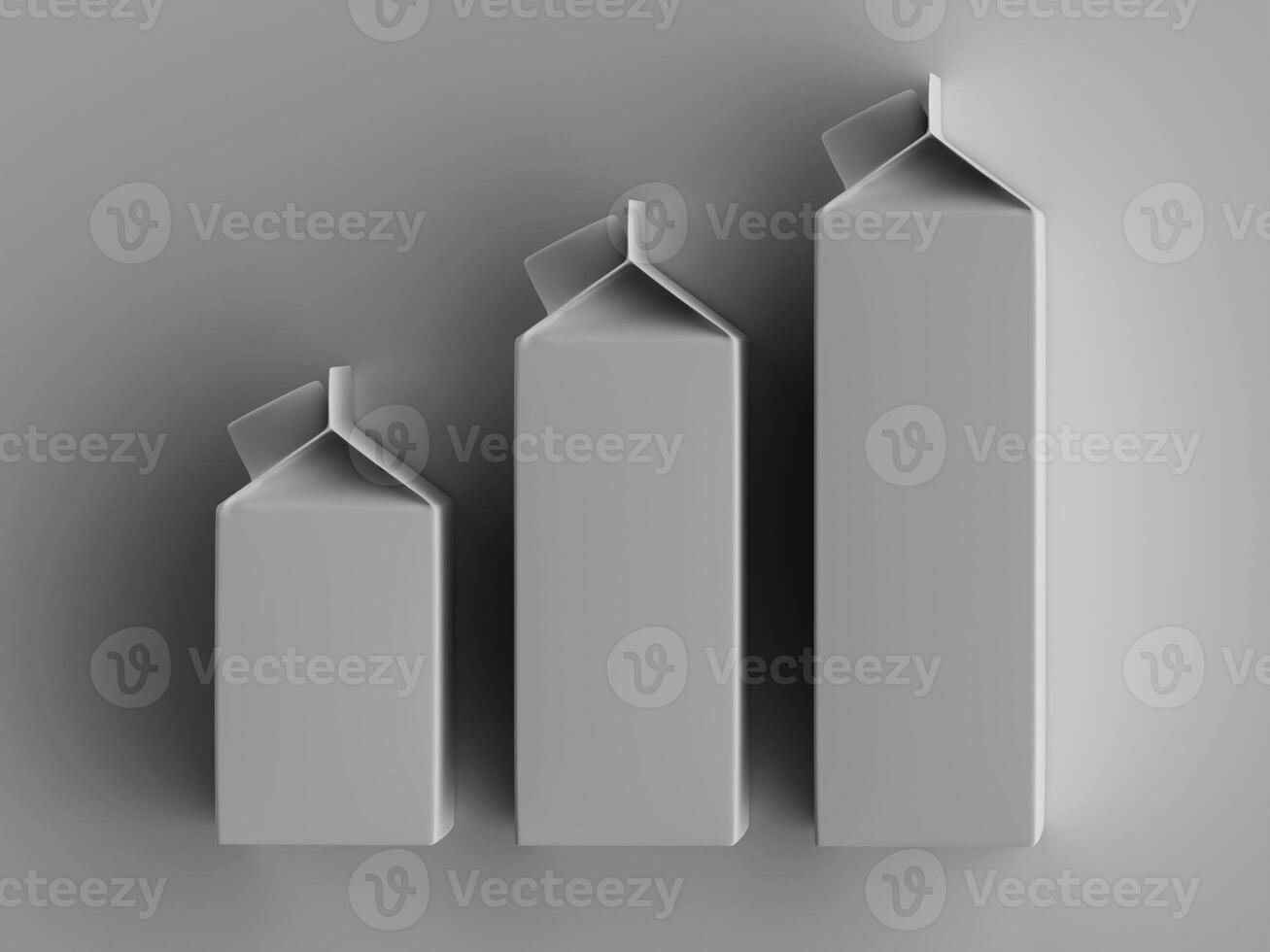 Milk carton graph 3d illustration photo