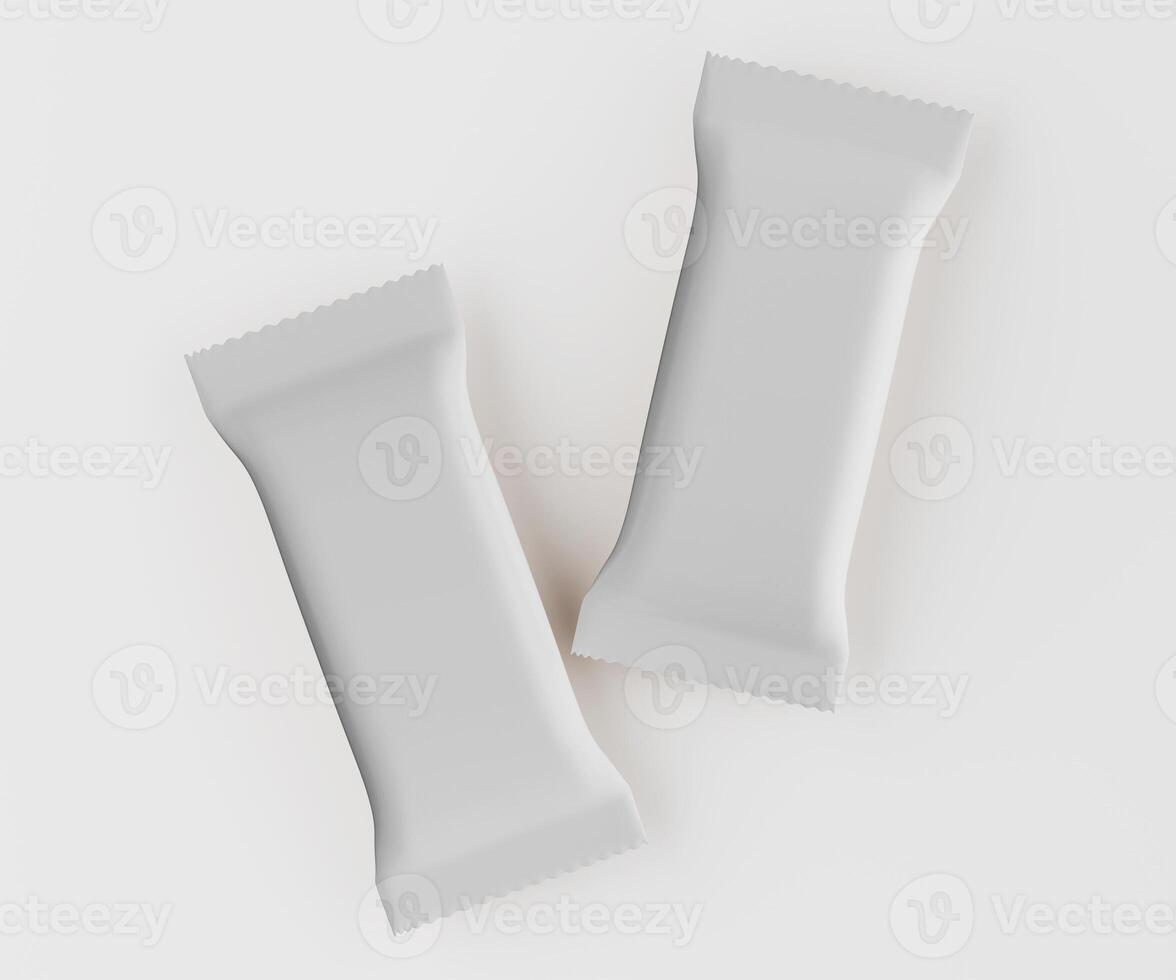 Blank snack bar wrappers photo