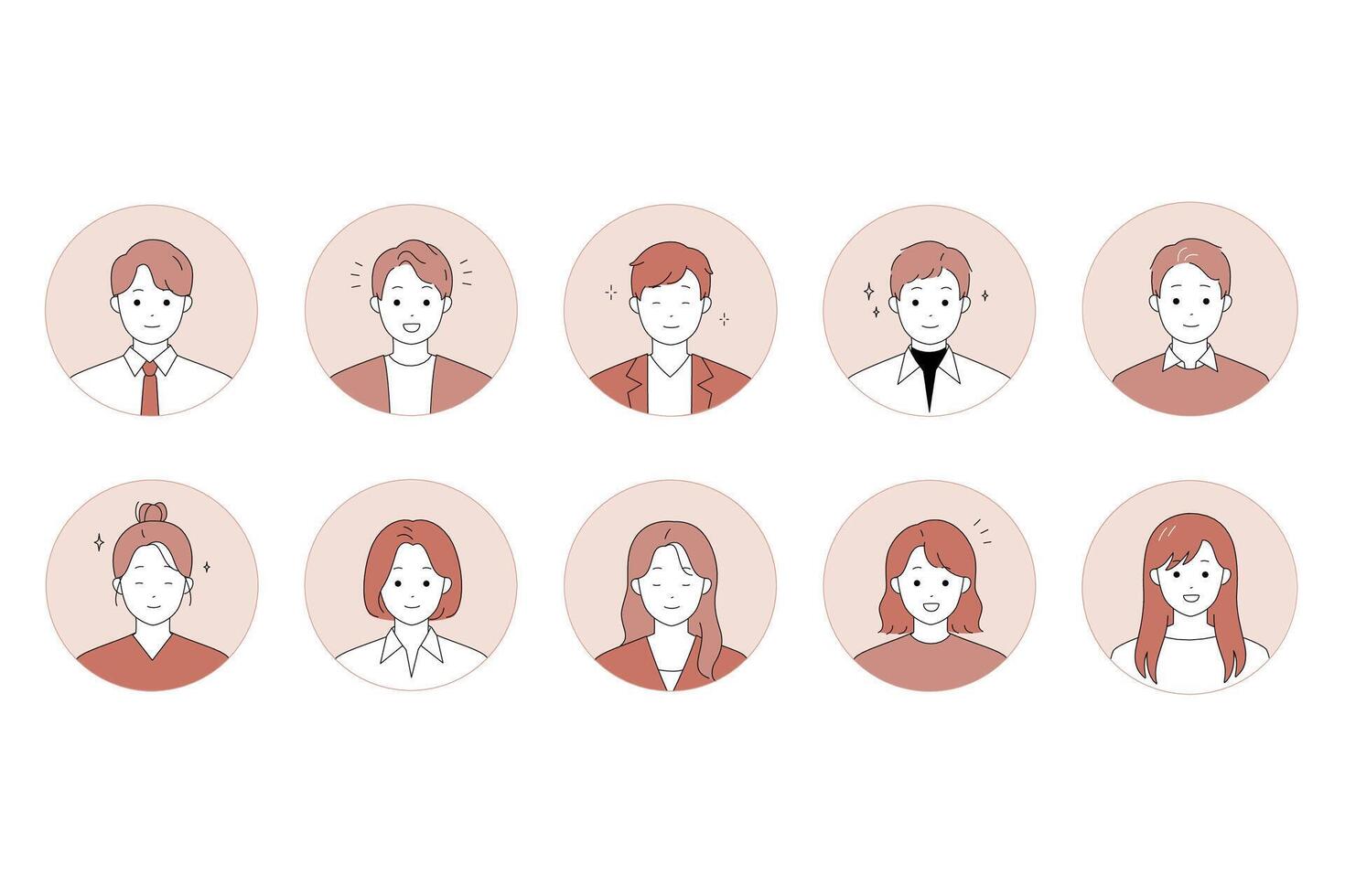 Captivating and Expressive Character Illustrations for Deep Emotional Representation and Engagement vector
