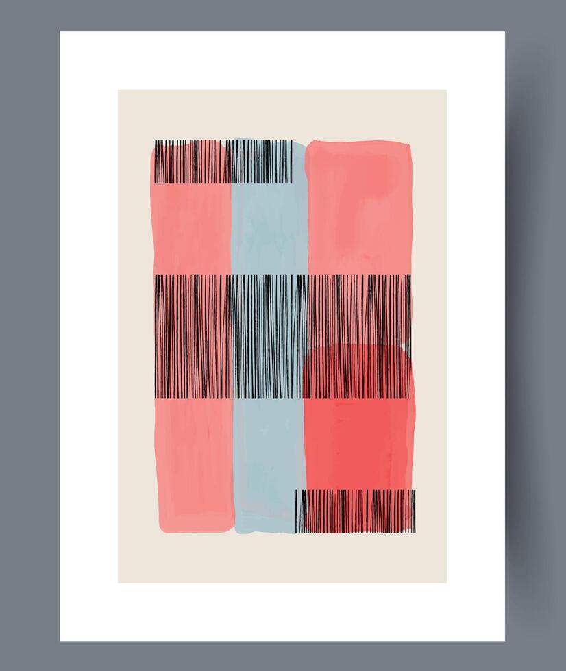 An Abstract Colorful Composition Featuring Textures and Various Shapes of Artistic Design vector