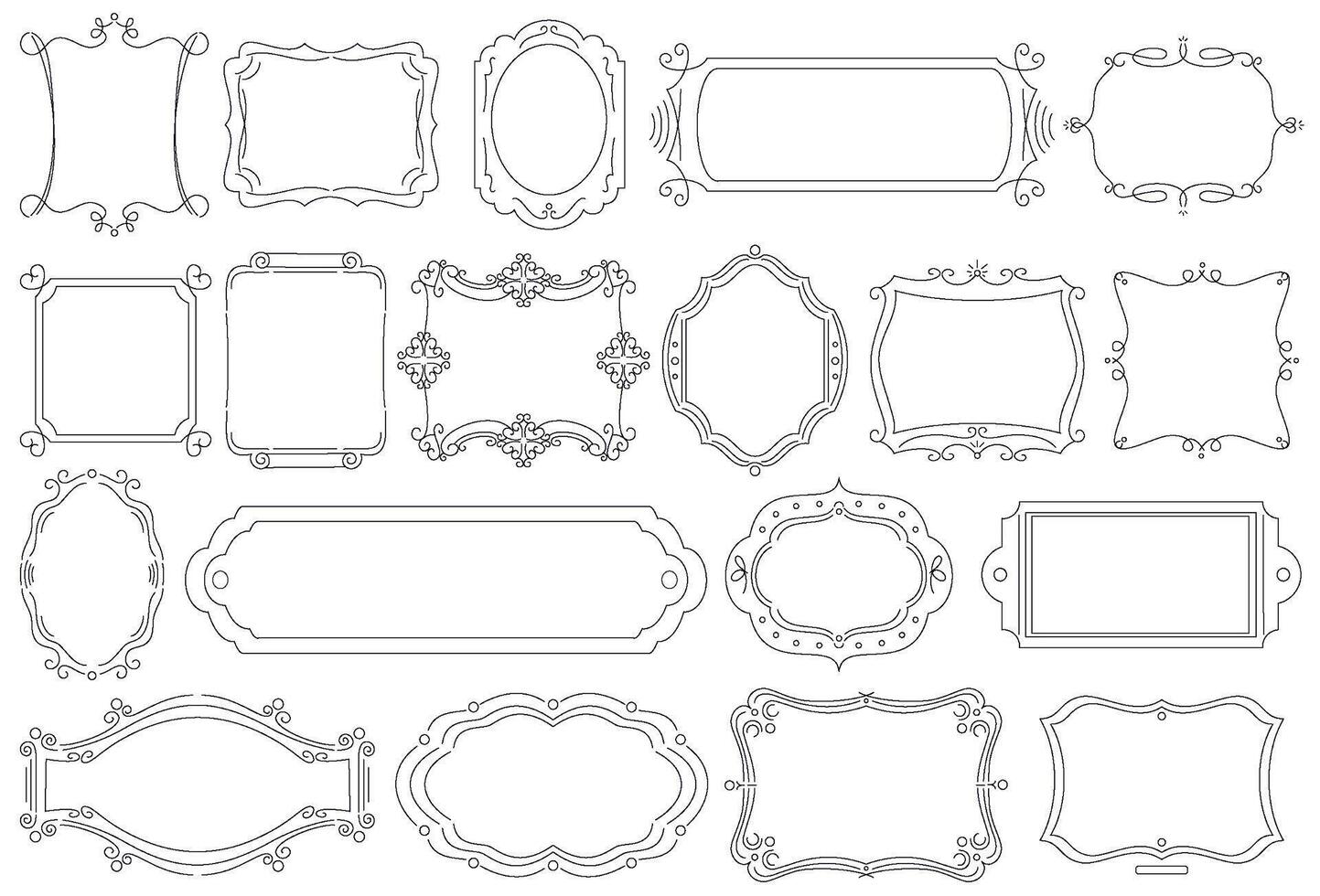 Discover an Elegant Vintage Frame Collection Perfectly Designed for All Your Creative Projects vector