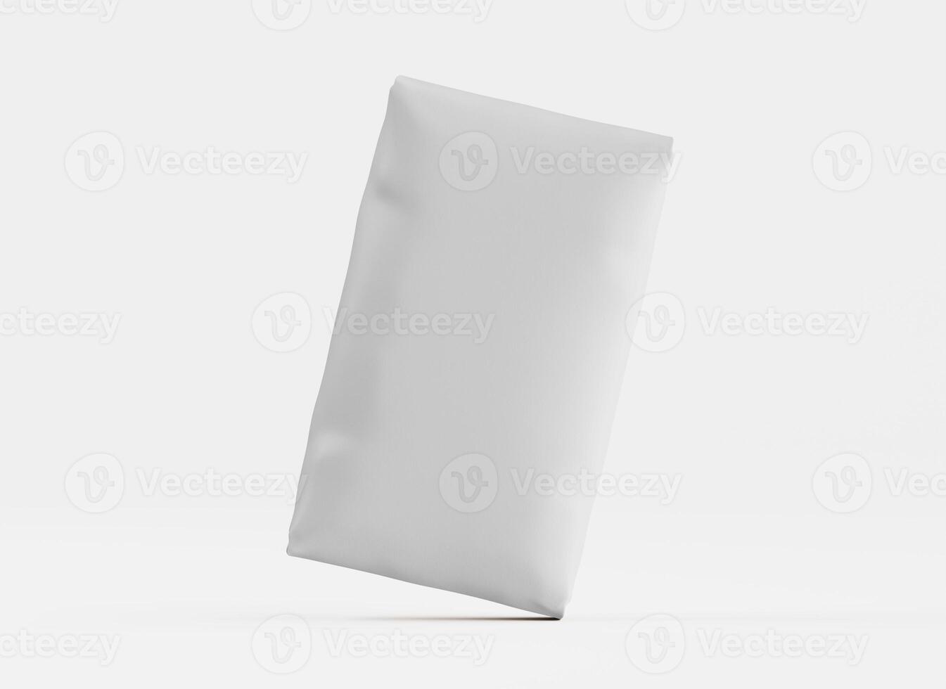 Blank white paper on a white background photo