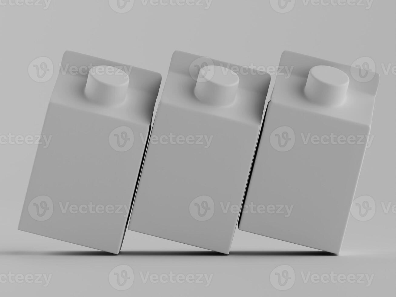 Empty beverage cartons mockup photo