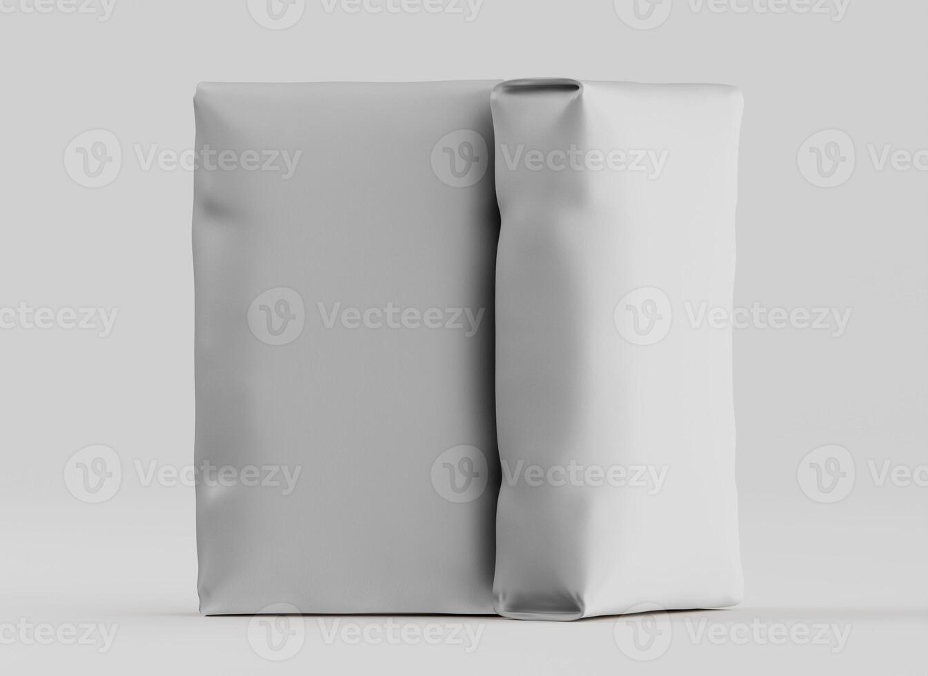 A white bag with a white cloth covering it photo
