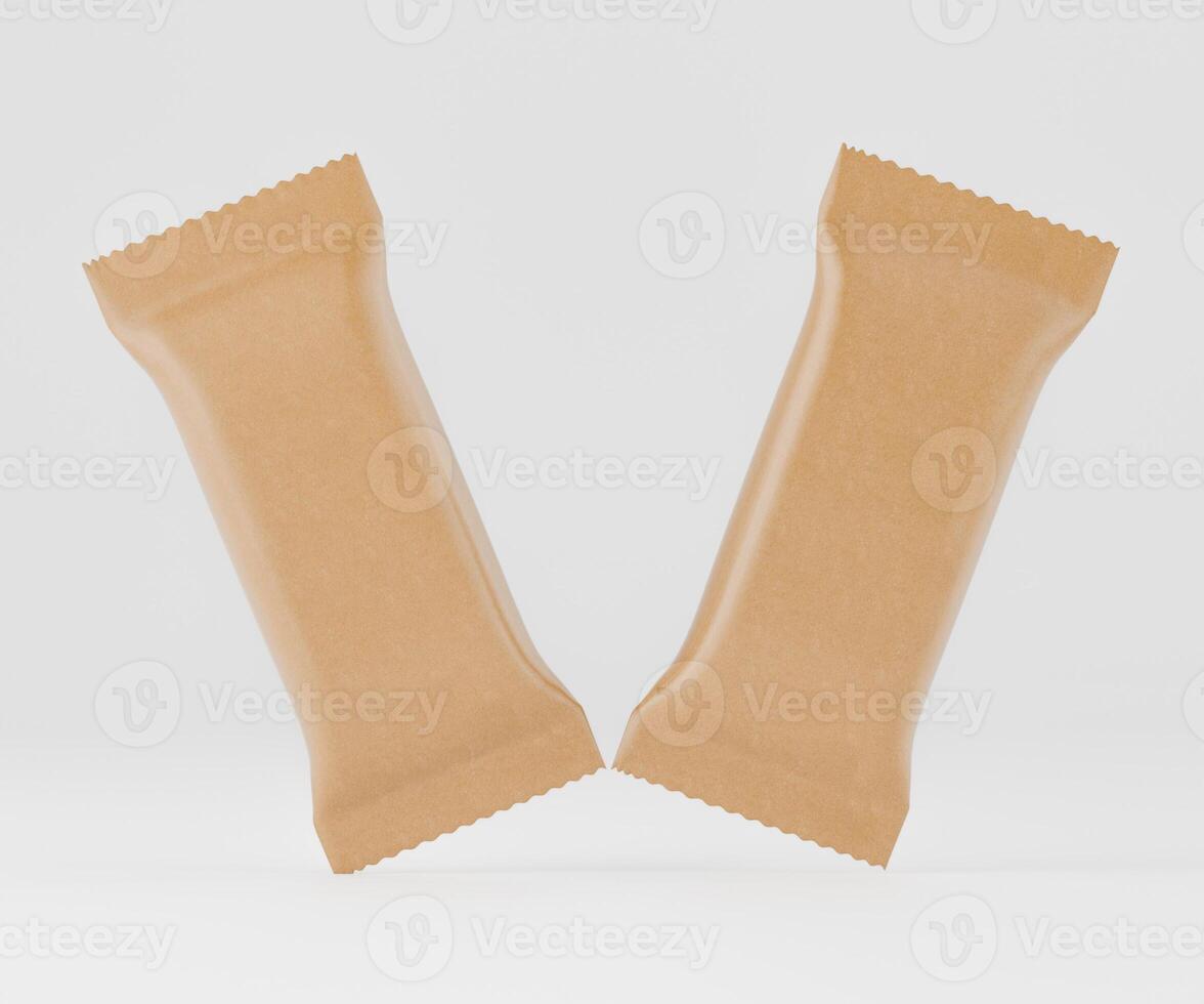 Snack bar wrappers mockup design photo